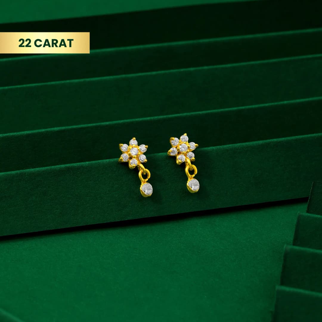 Petal Drop 22Kt Gold Tops
