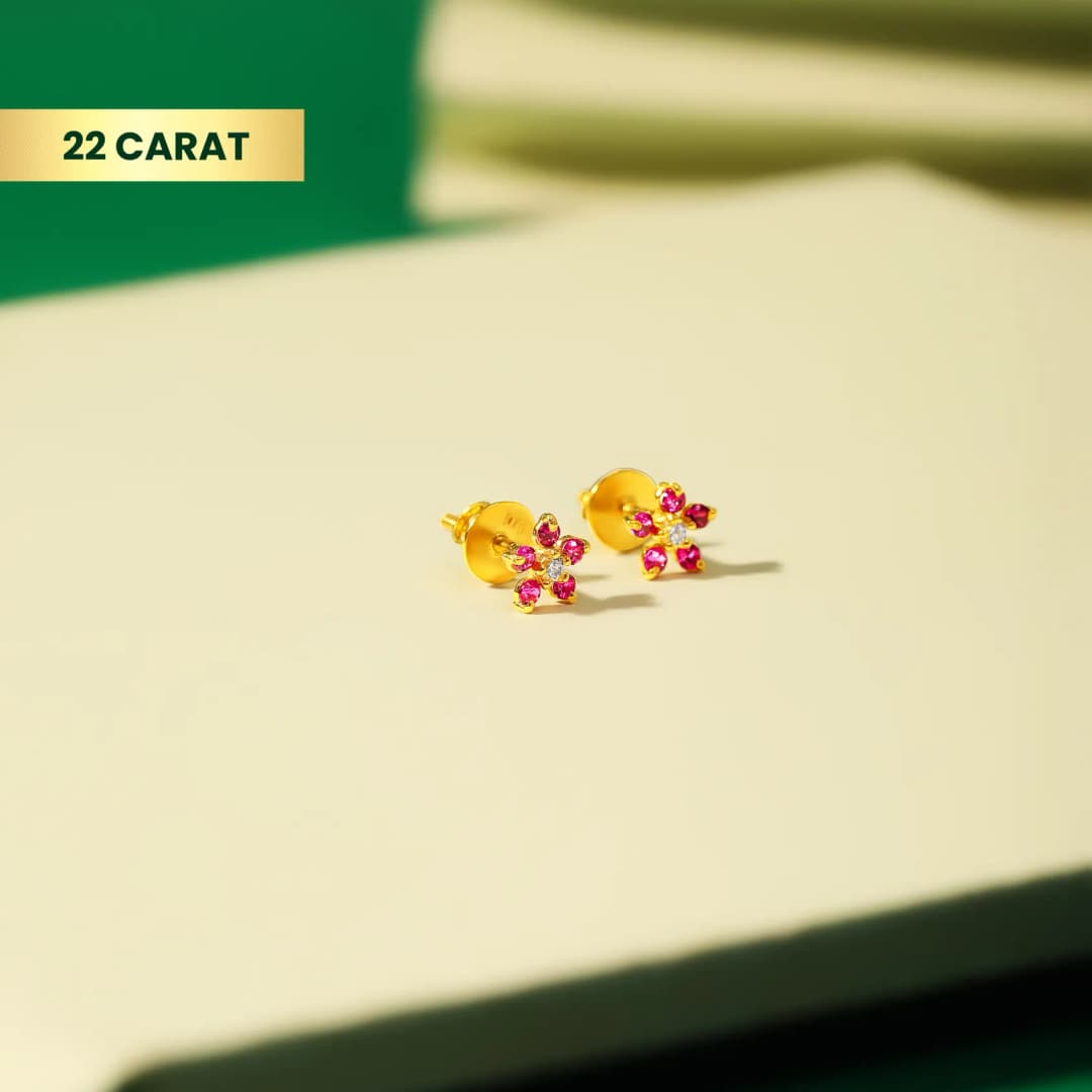 22Kt Petal Shine Gold AD Tops