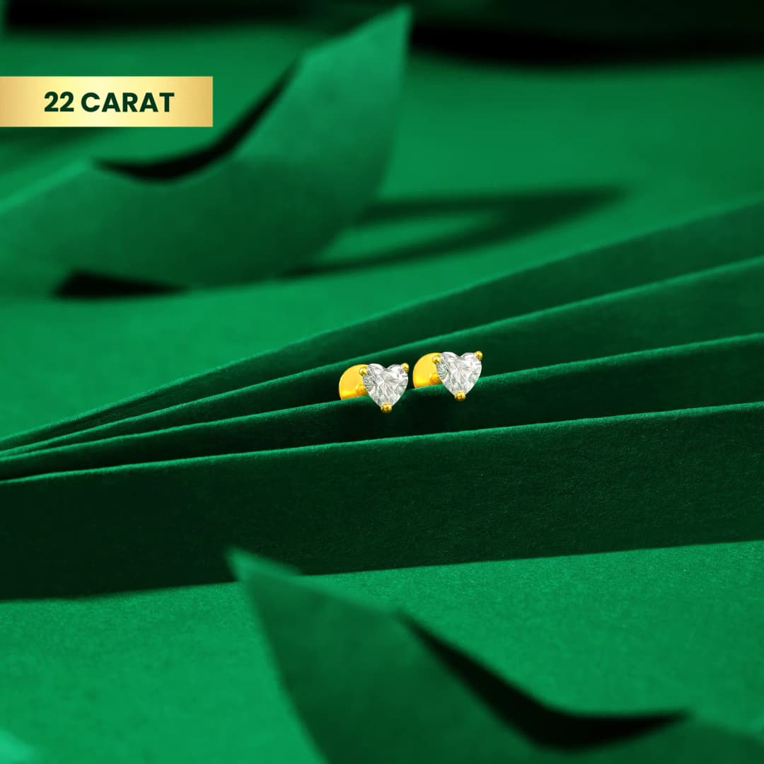 22Kt Heart Gold AD Tops