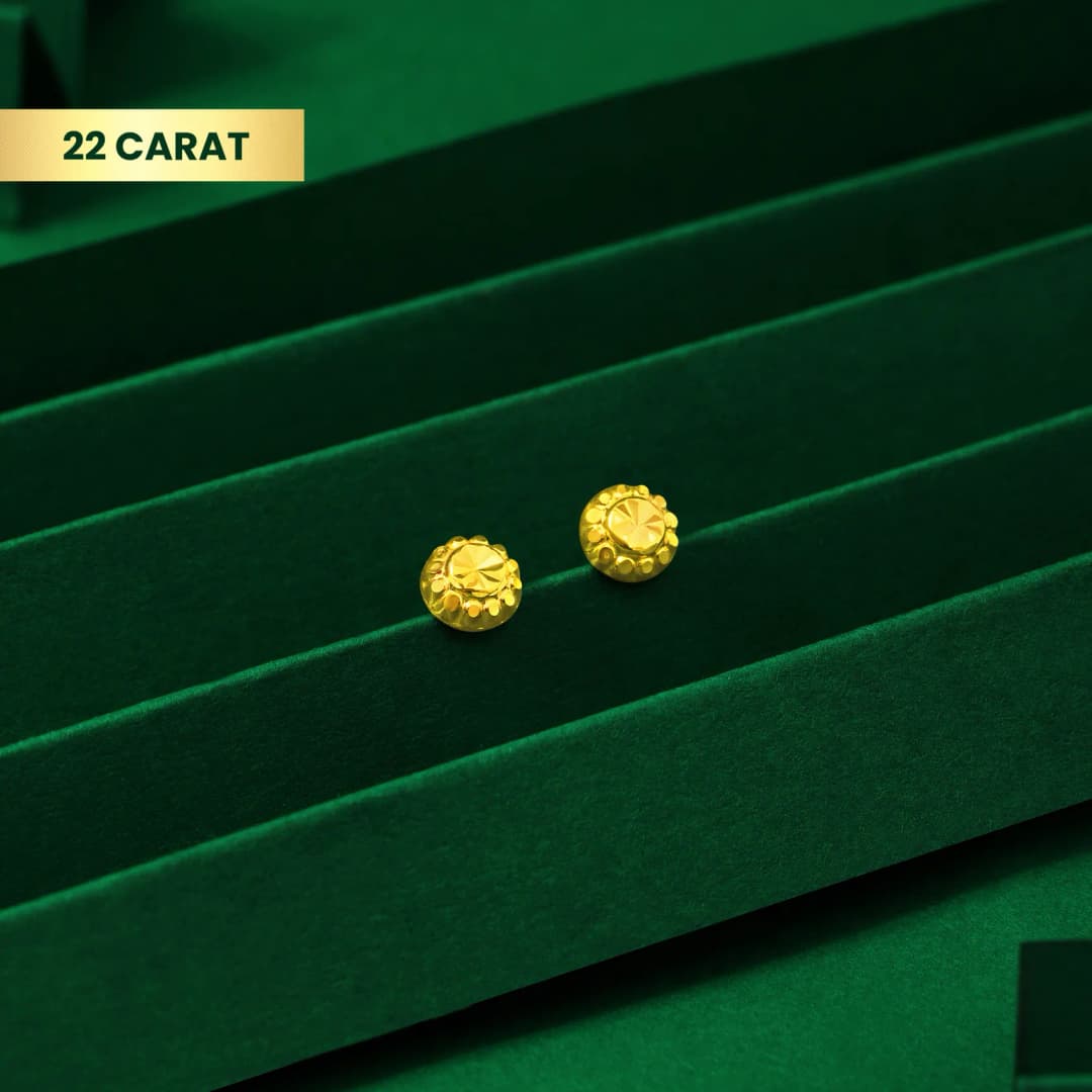 22Kt Golden Round Tops