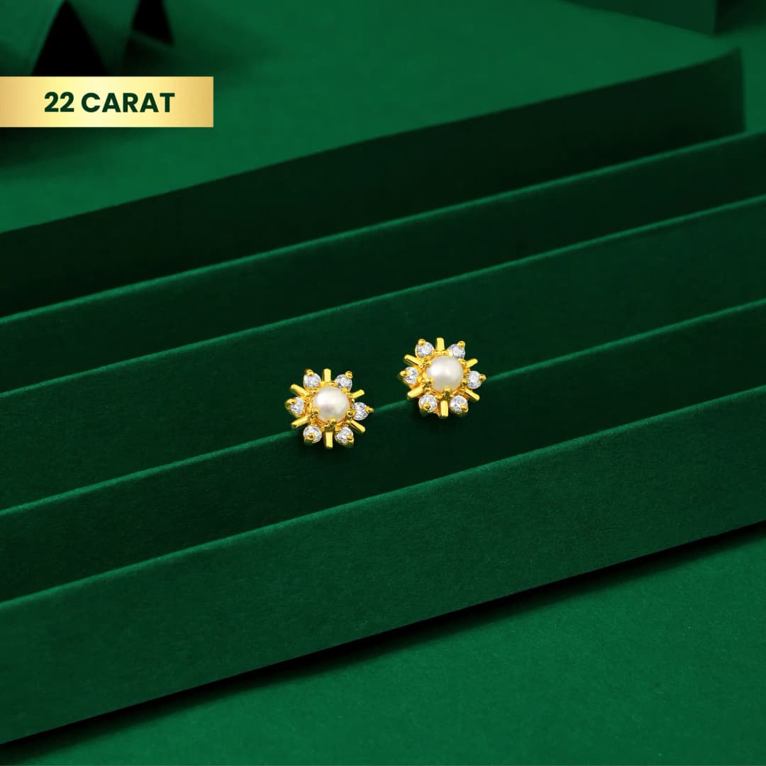 22Kt Moti Sunflower Gold Tops