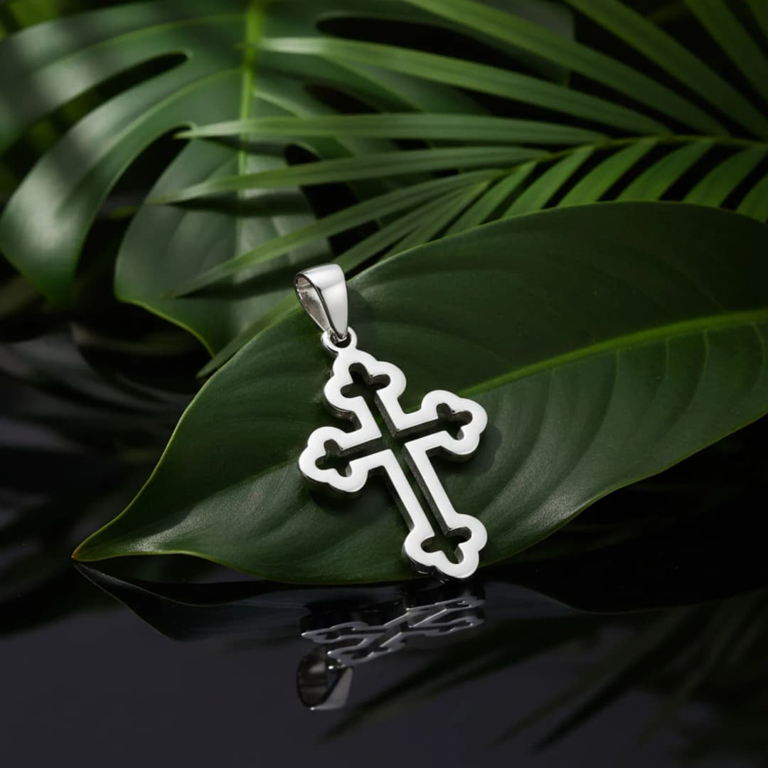 Silver Cross Locket