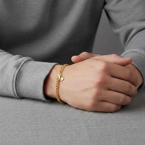 Classic Cuban Link Golden Bracelet