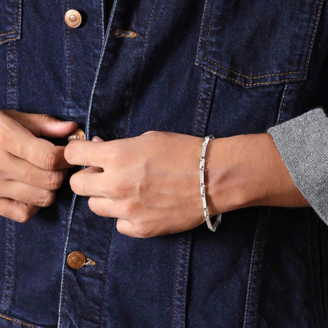 Classic Fancy Silver Bracelet