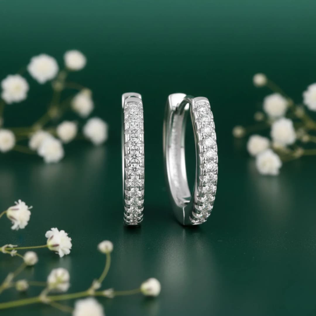 Single Line CZ Silver Bali
