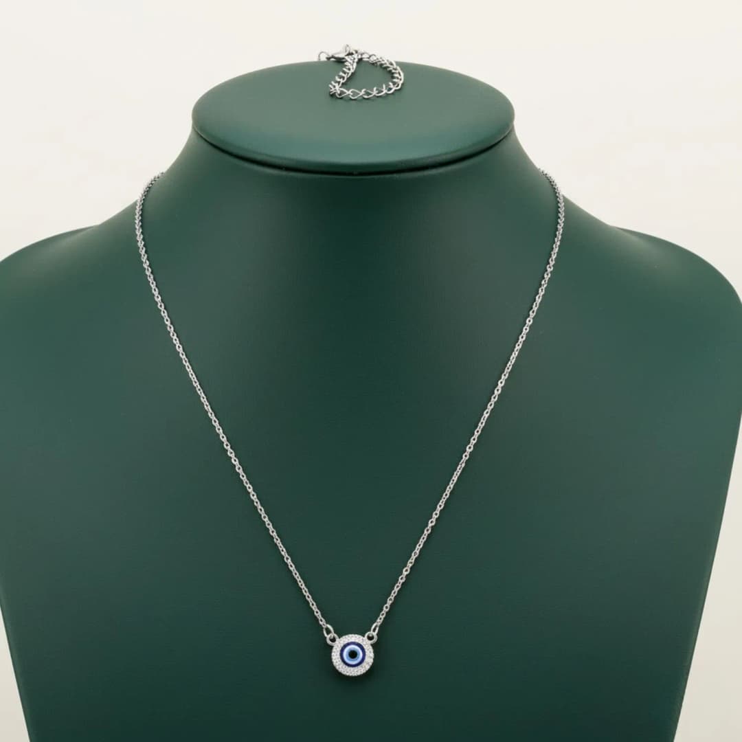 Evil Eye Silver Fancy Chain
