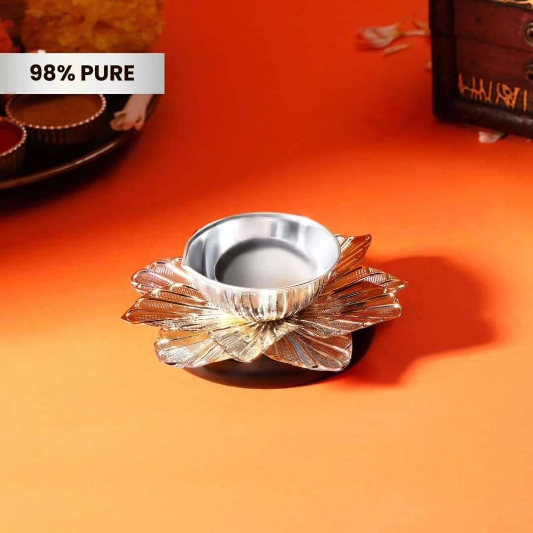 Elegant Silver Diya