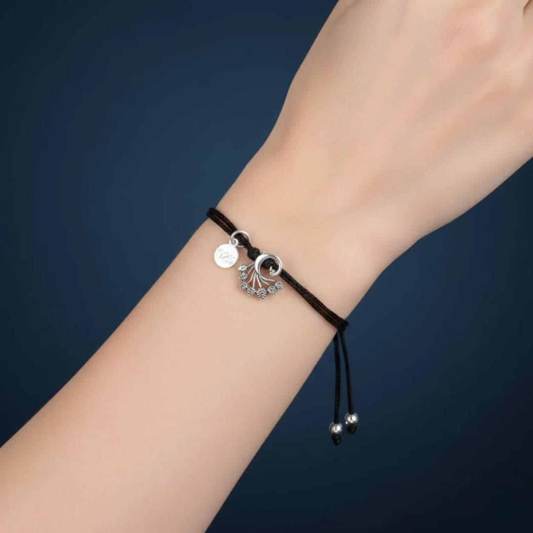 2 in 1 Silver Mayura Anklet & Bracelet