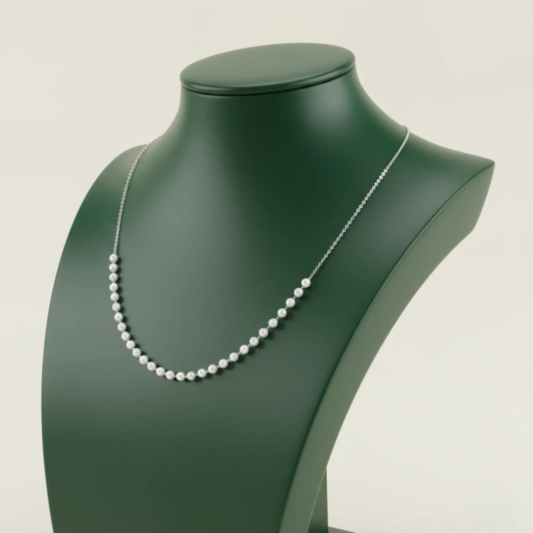 Minimal Luxe 92.5 Sterling Silver Beaded Chain
