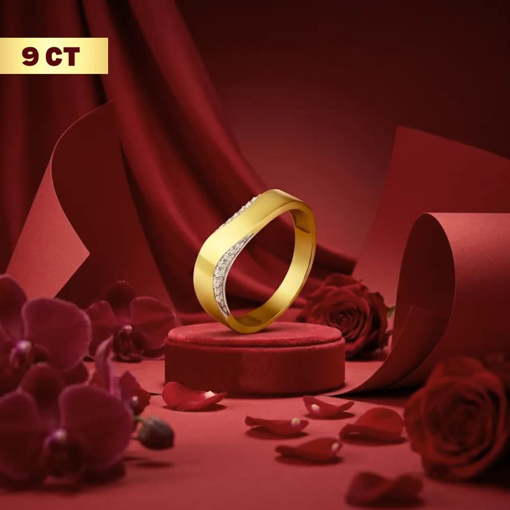 Atlas 9CT Gold Couple Band