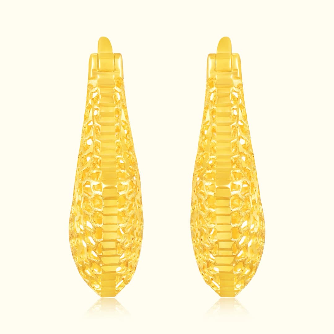 9CT Gold Angular Bali