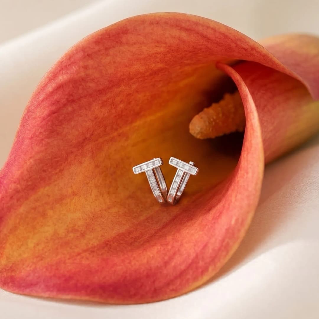 Modern T-Bar Sterling Silver Bali