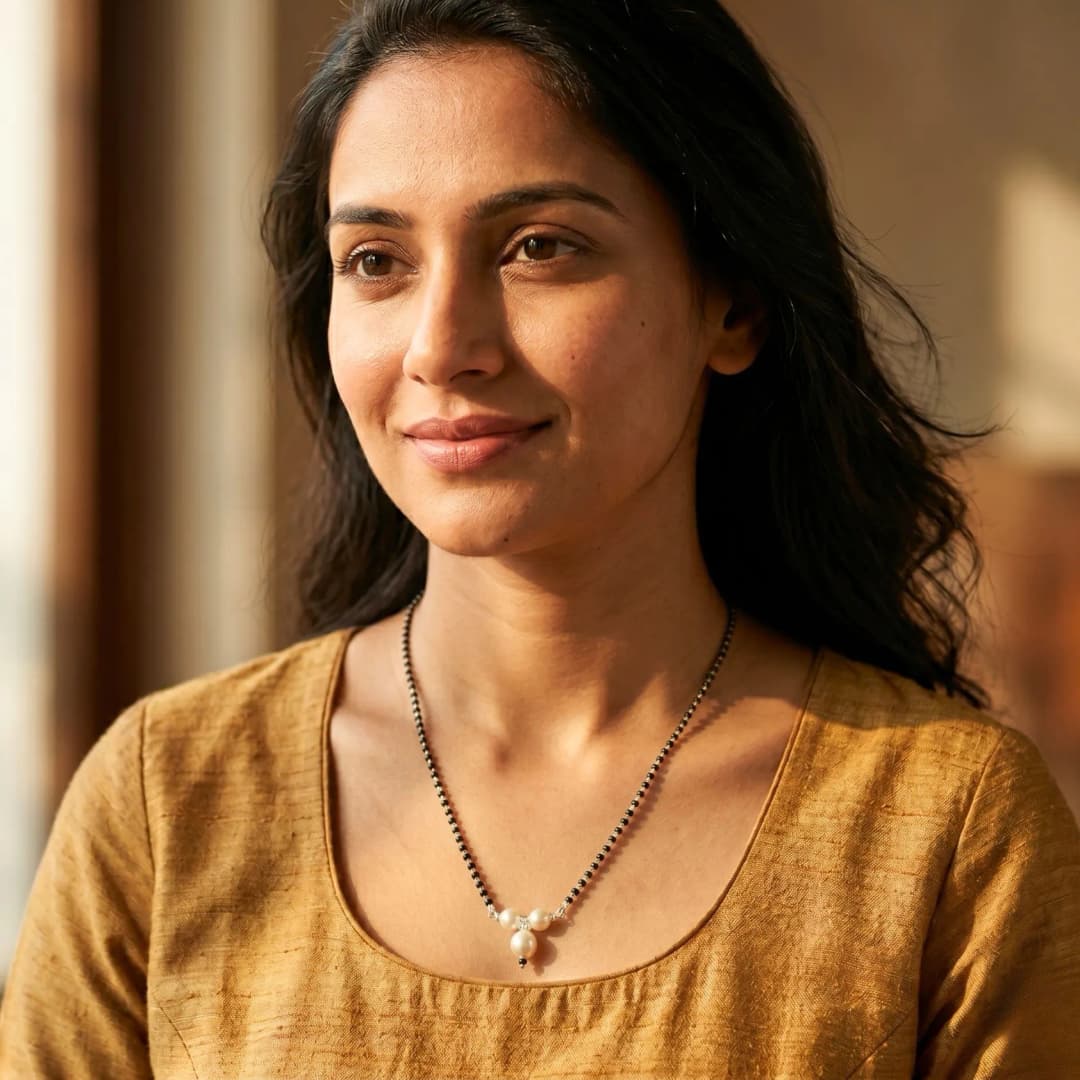 Silver Aura Mangalsutra