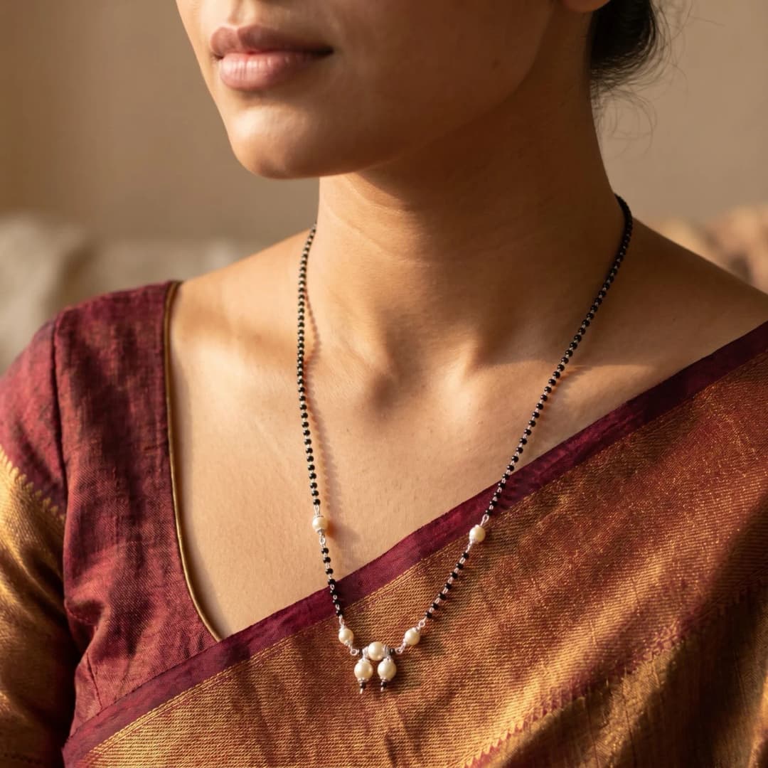 Silver Grace Mangalsutra