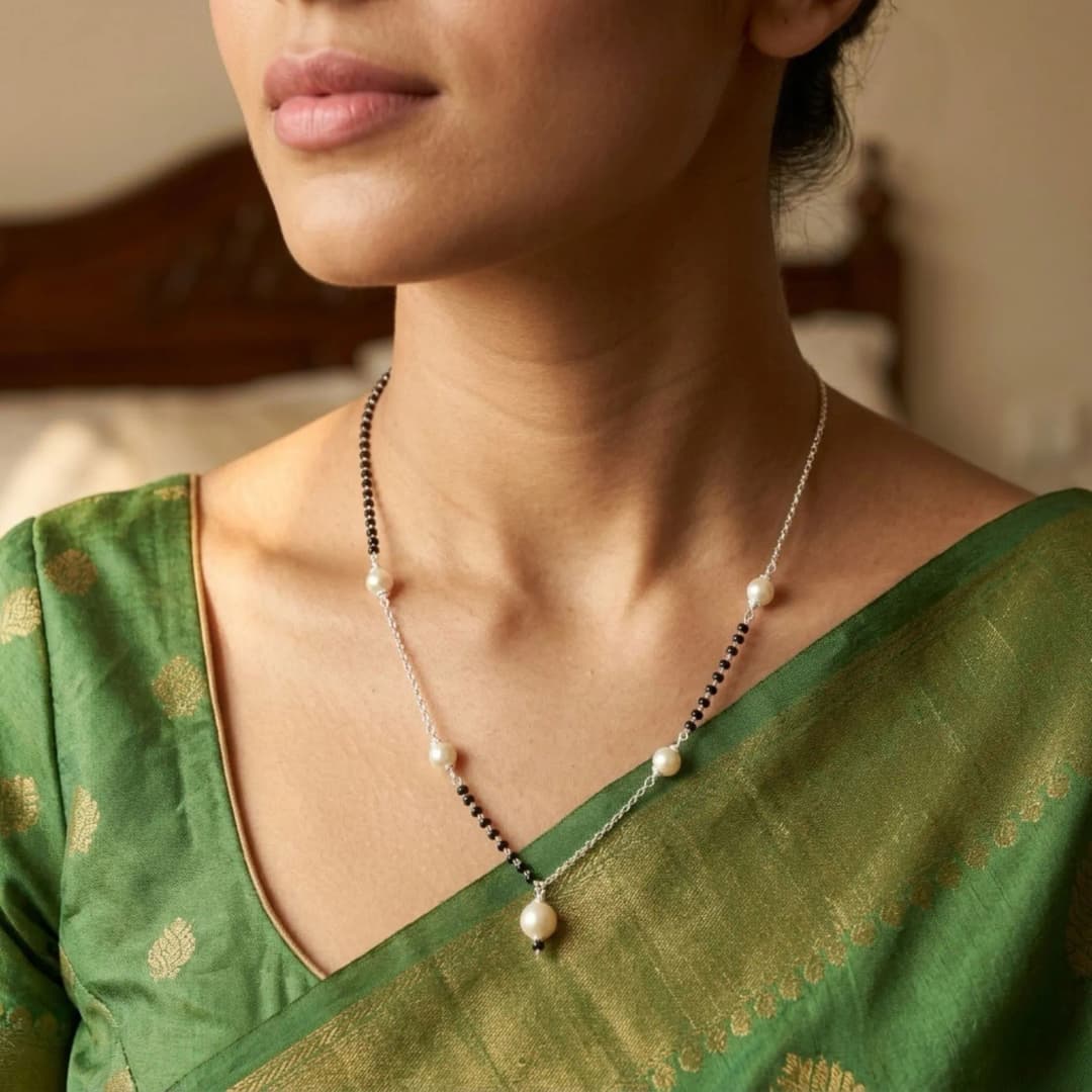Silver Loop Chain Mangalsutra