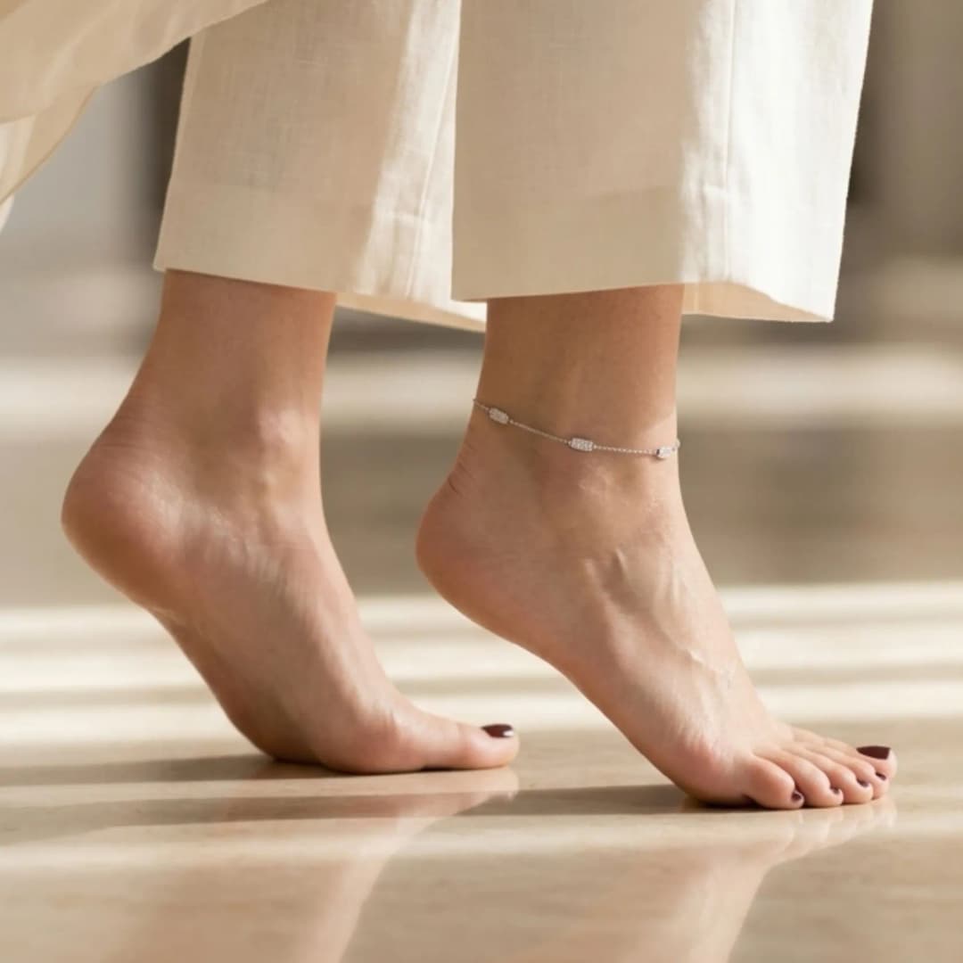 Linx Silver Anklet