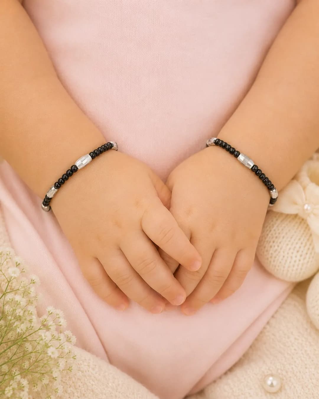 Minimalist Silver Baby Nazariya Bracelet