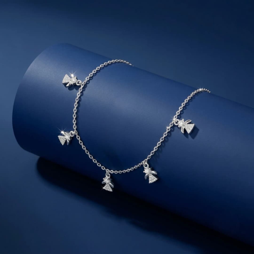Serenity Charms Silver Bracelet