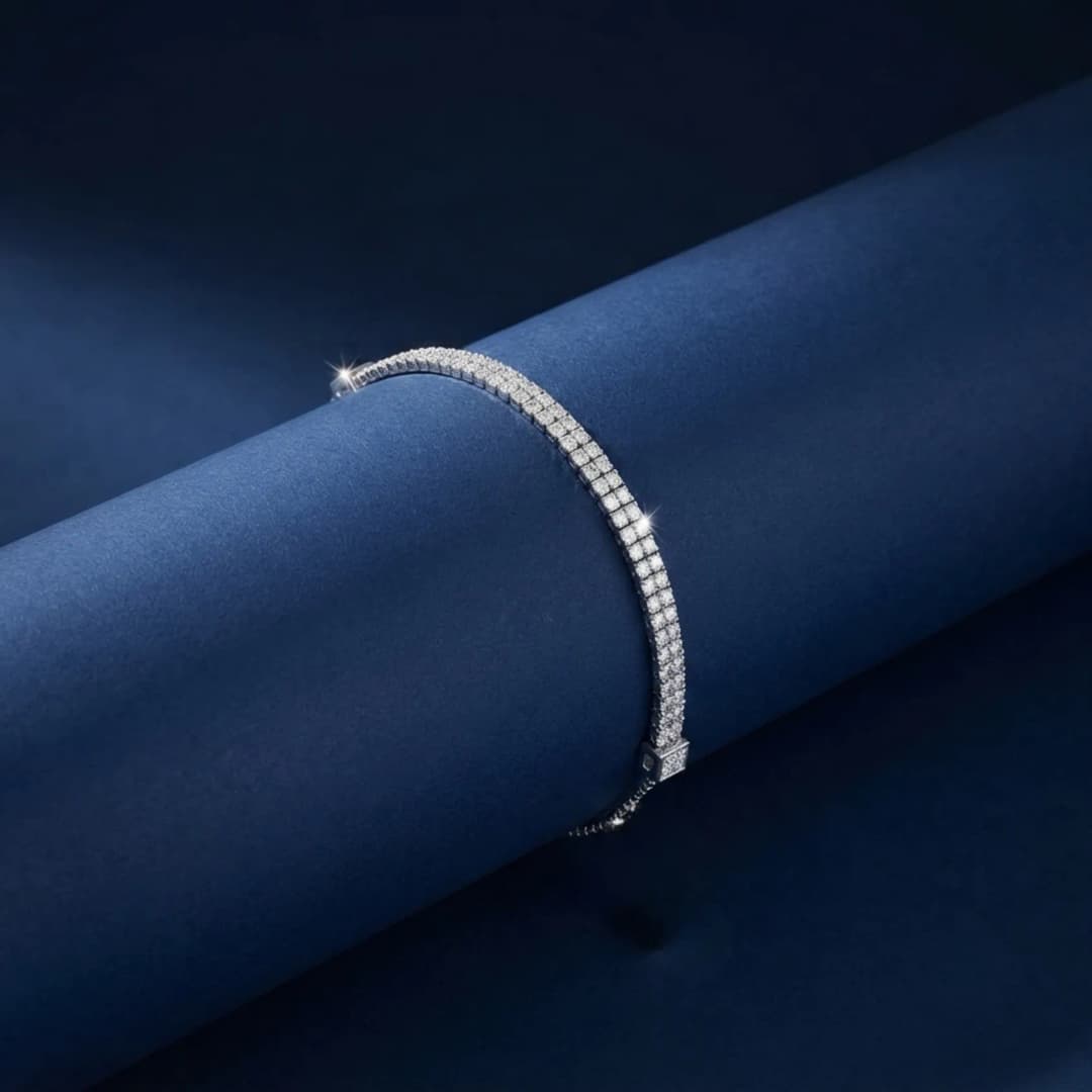 Luxe Double Silver Bracelet