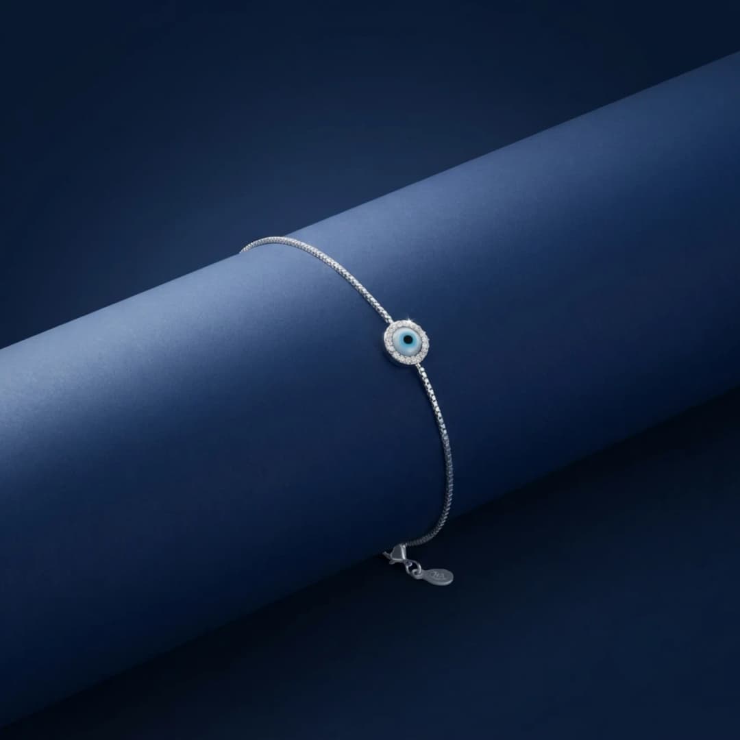 Evil Eye Silver Bracelet