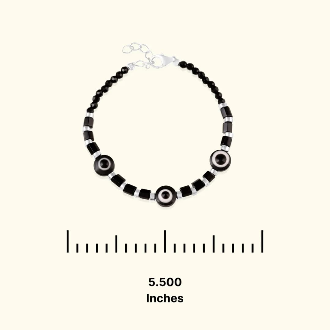 Traditional Black Bead Baby Nazariya