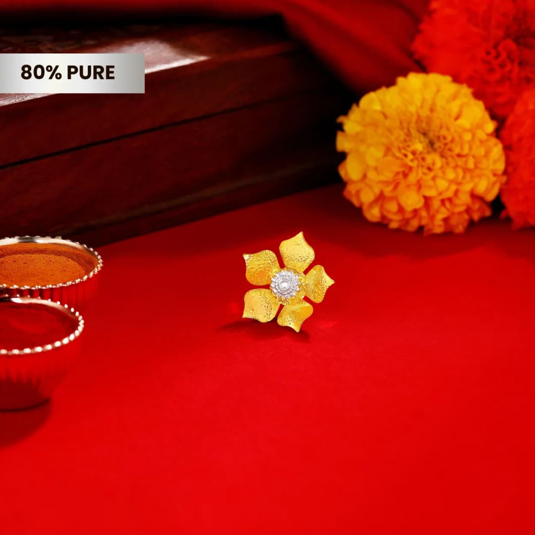 Parijat Inspired Ganpati Flower