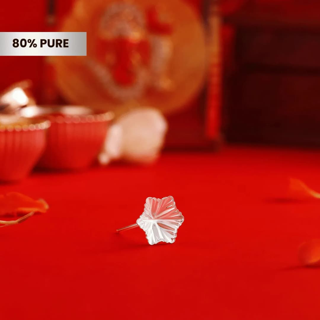 Silver Pooja Flower