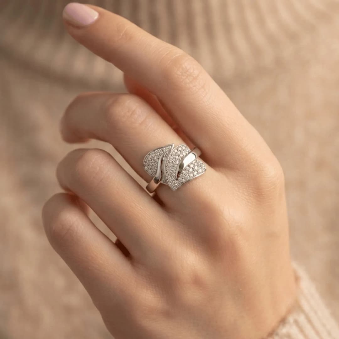 Flora Silver Spark Ring