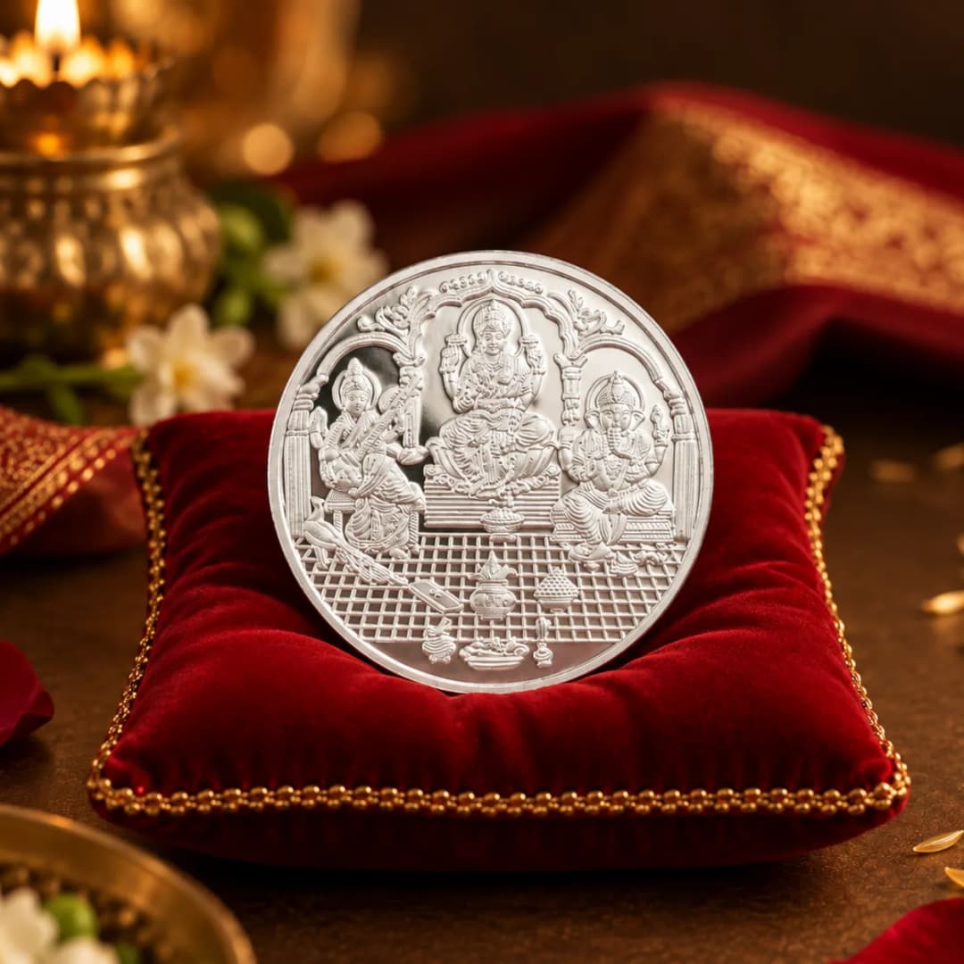 5 Gram 999 Trimurti Pure Silver Coin