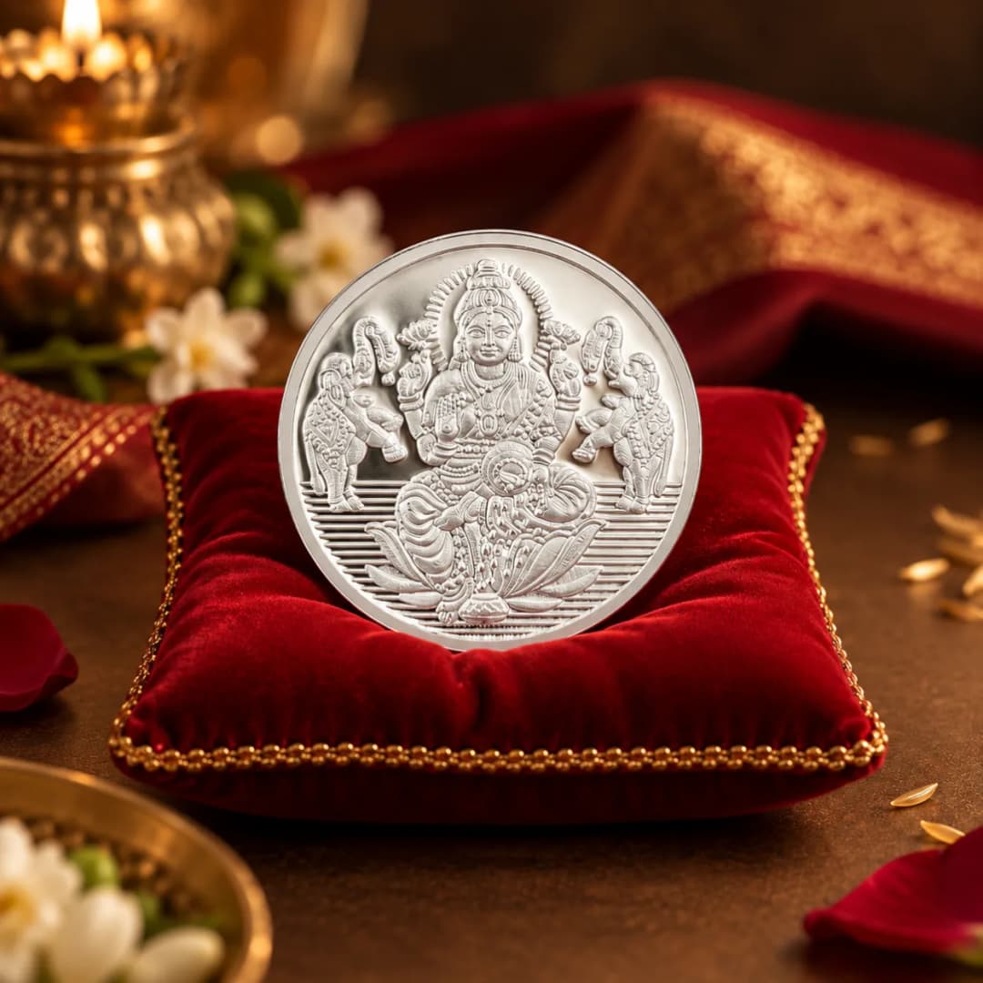 5 Gram 999 Goddess Lakshmi Pure Silver Coin