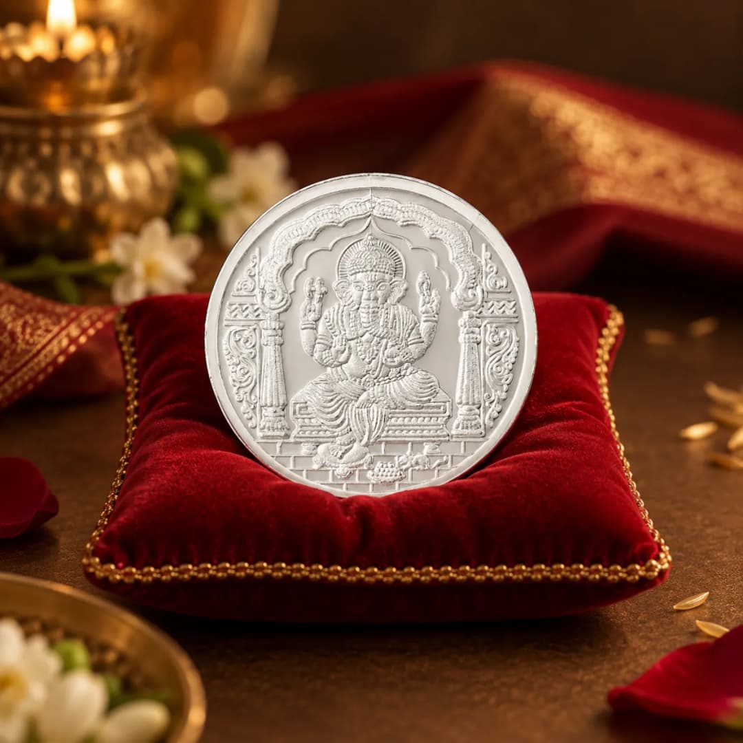 10 Gram 999 Ganpati Pure Silver Coin