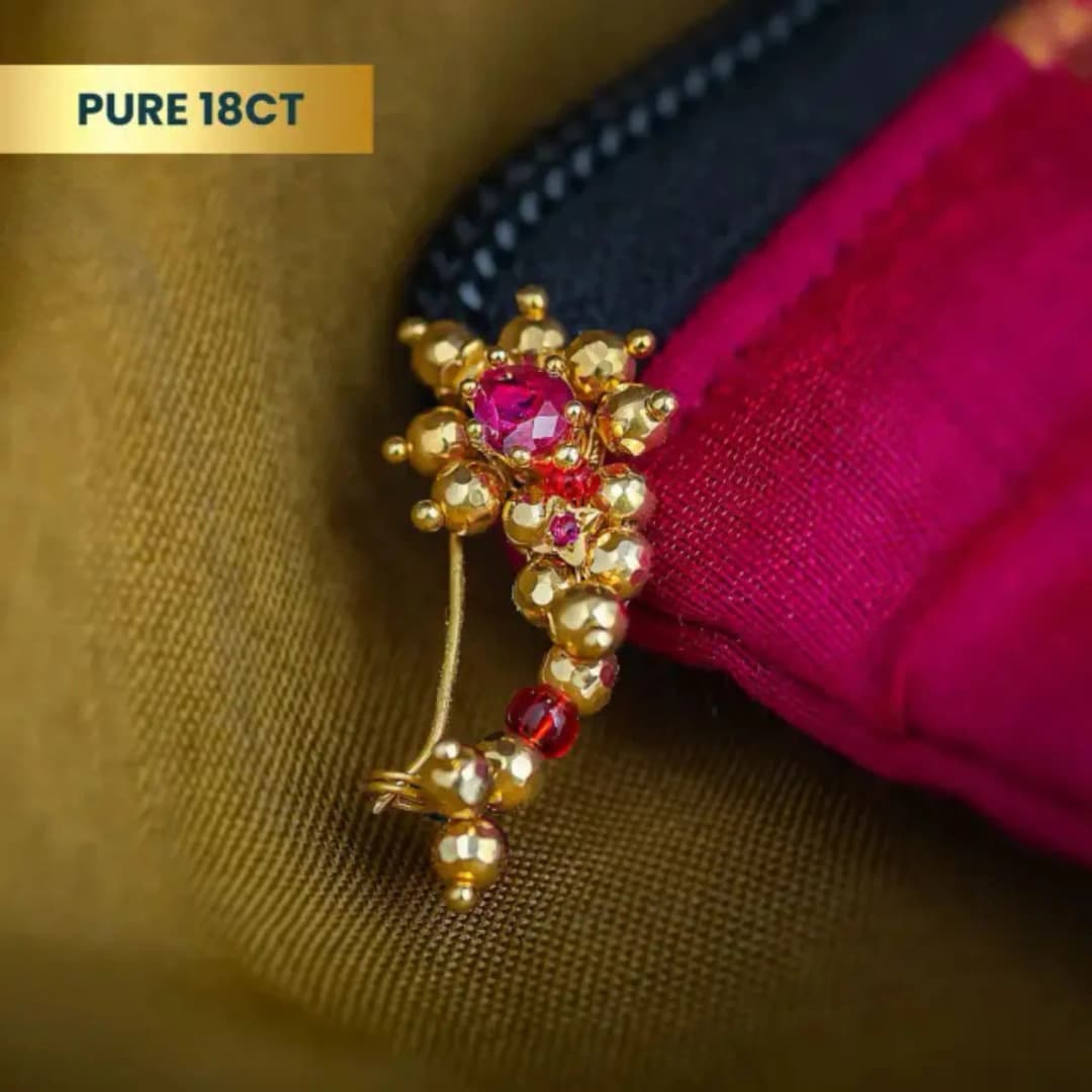 Classic Maharashtrian Gold Nath