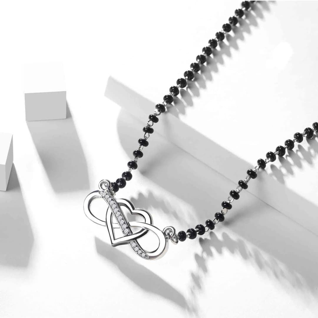Silver Love Knot Mangalsutra